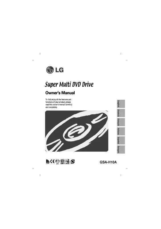 Mode d'emploi LG GSA-H10A