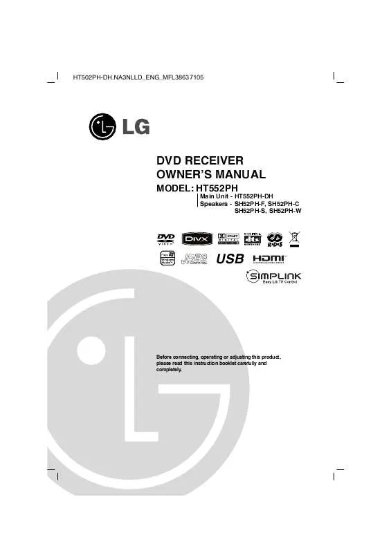 Mode d'emploi LG HT552PH