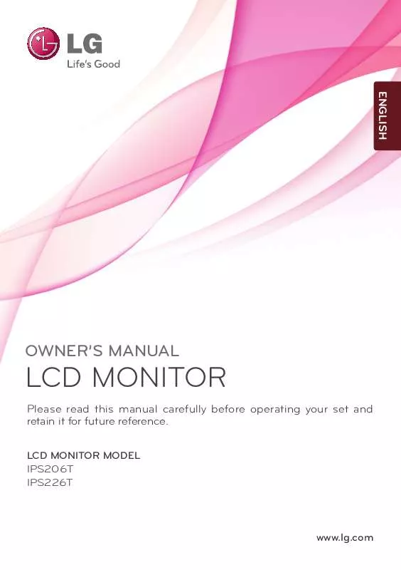 Mode d'emploi LG IPS206T