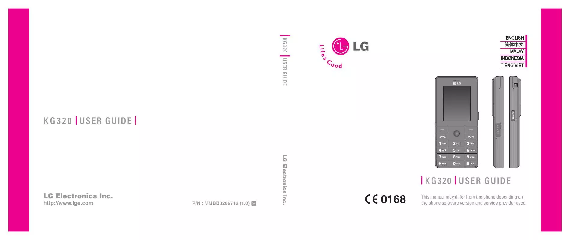 Mode d'emploi LG KG320