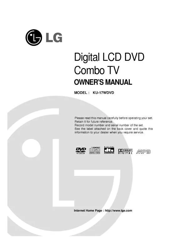 Mode d'emploi LG KU-17WDVD