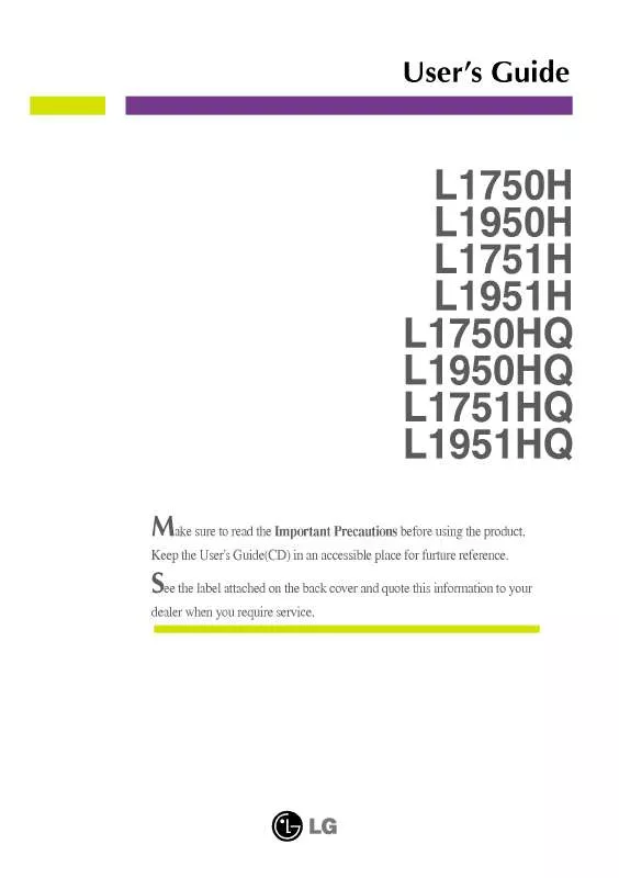 Mode d'emploi LG L1950H