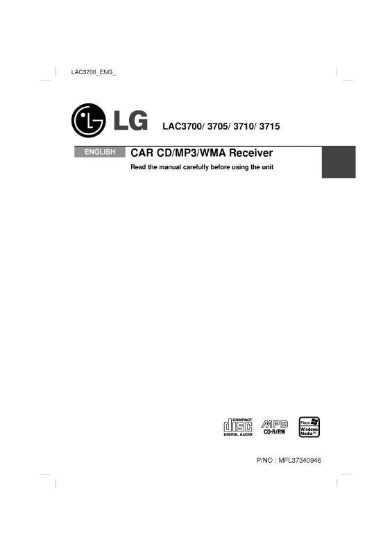 Mode d'emploi LG LAC3710