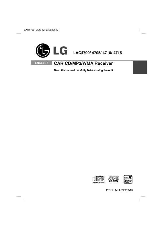 Mode d'emploi LG LAC4710