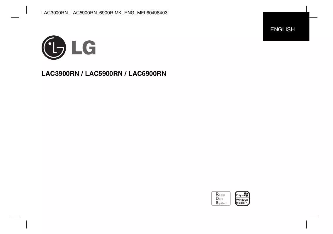 Mode d'emploi LG LAC-5900