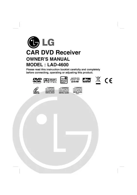 Mode d'emploi LG LAD-4600