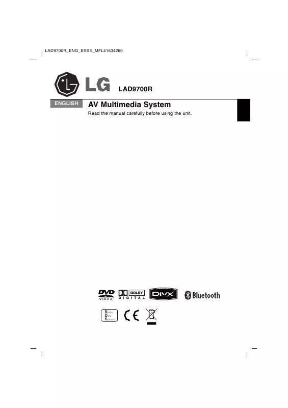 Mode d'emploi LG LAD-9700R