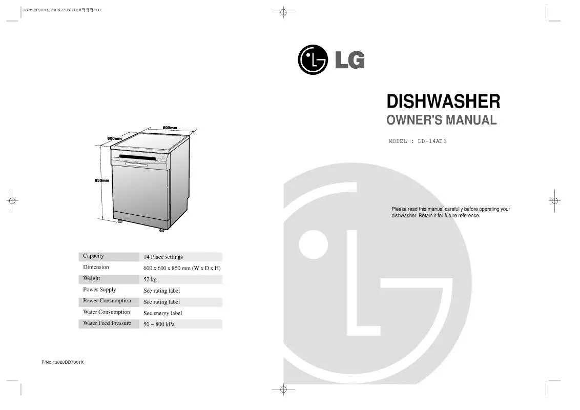 Mode d'emploi LG LD-14AT3