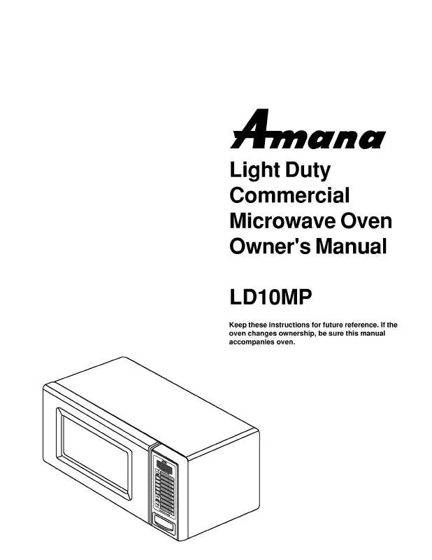 Mode d'emploi LG LD-10MP