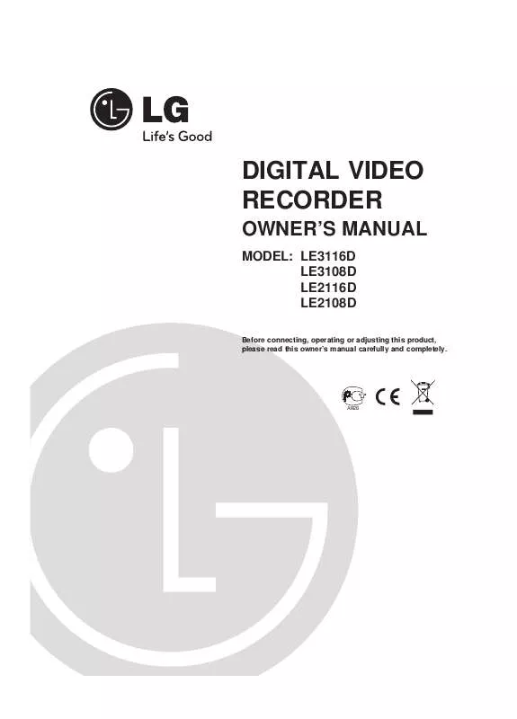 Mode d'emploi LG LE2108D-NH