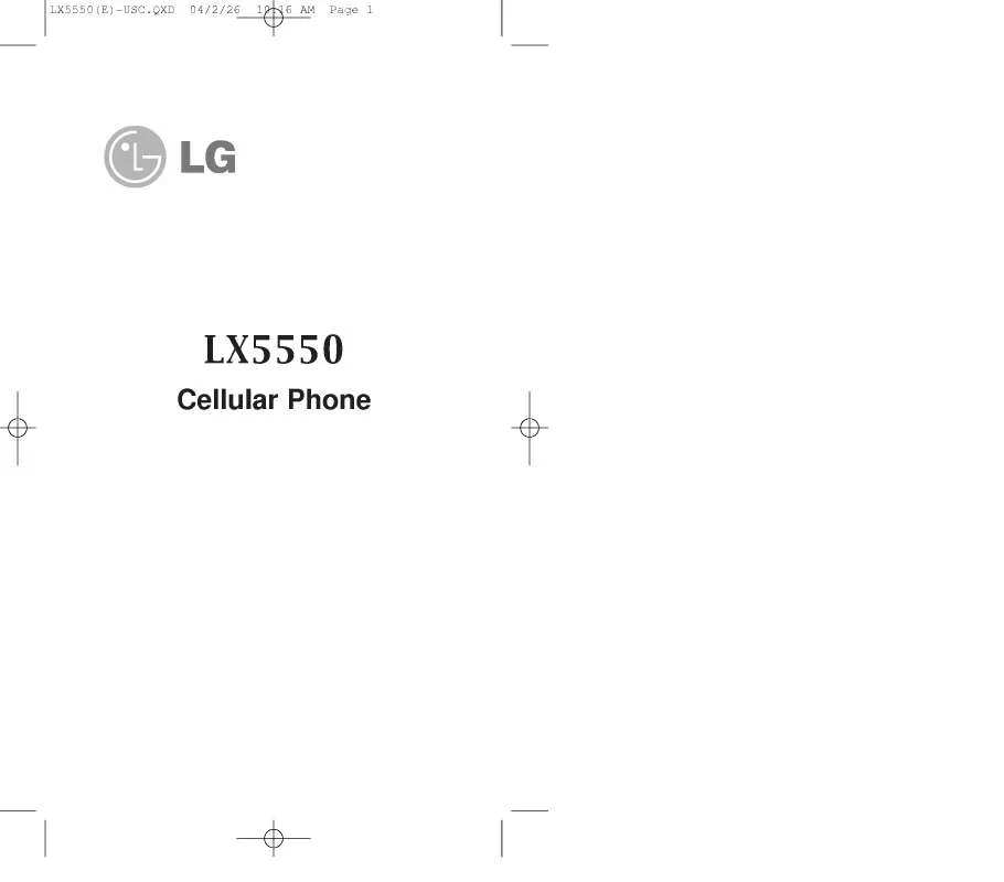 Mode d'emploi LG LGUX5550