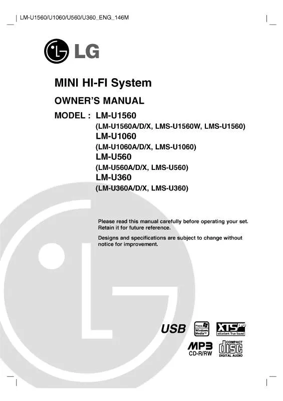 Mode d'emploi LG LM-U360A