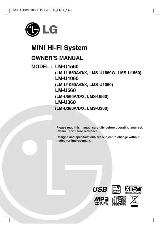 Mode d'emploi LG LM-U560A