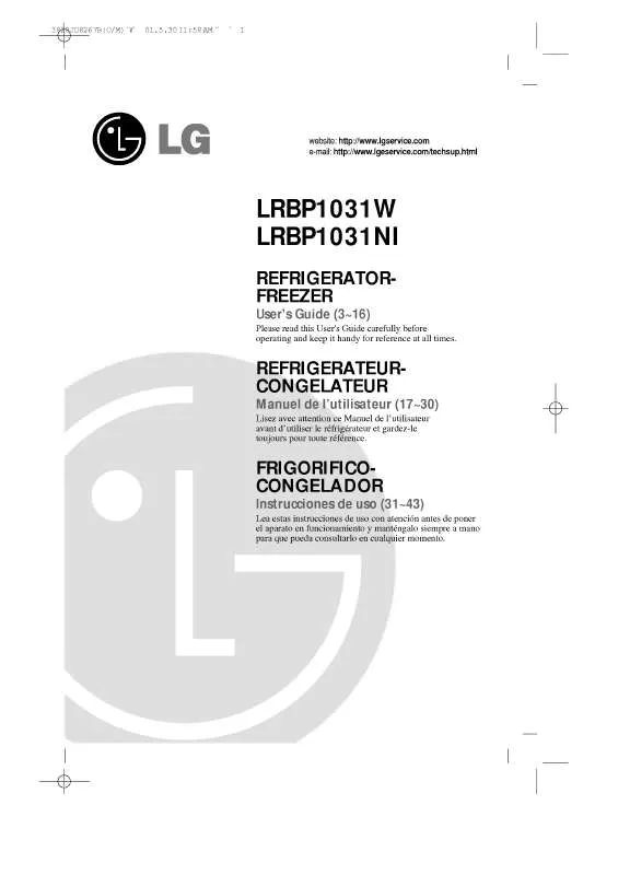 Mode d'emploi LG LRBP1031W