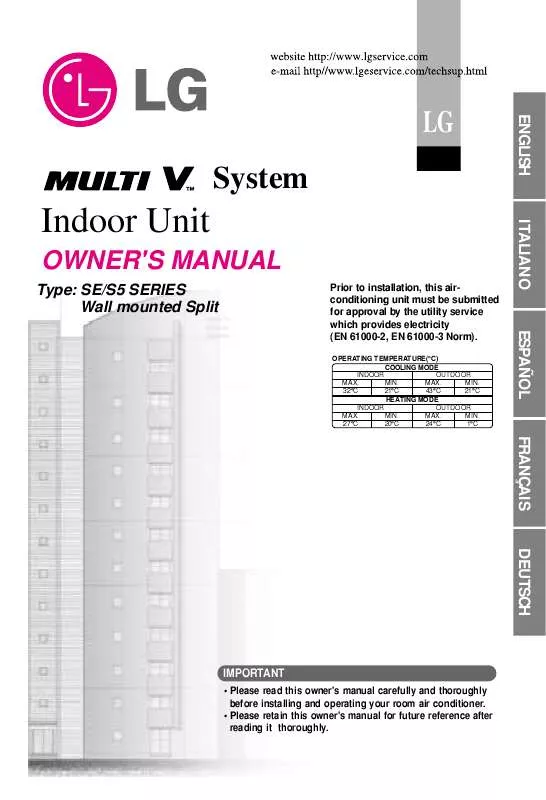 Mode d'emploi LG LRNU18GS5A0