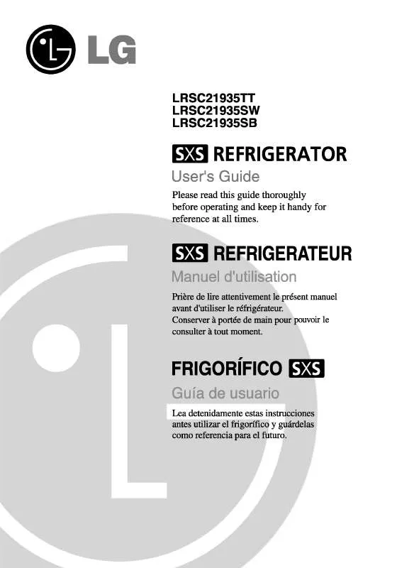 Mode d'emploi LG LRSC21935SB