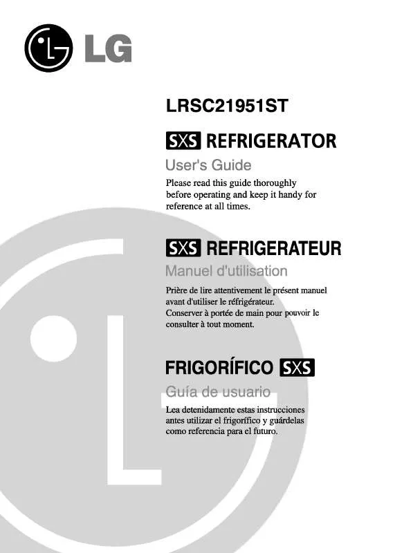 Mode d'emploi LG LRSC21951ST