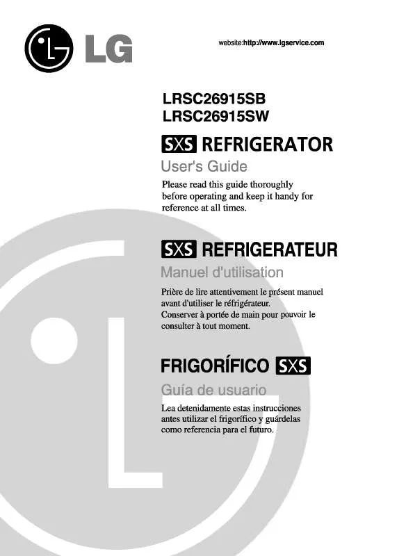 Mode d'emploi LG LRSC26915SB