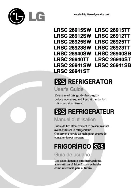 Mode d'emploi LG LRSC26915SW