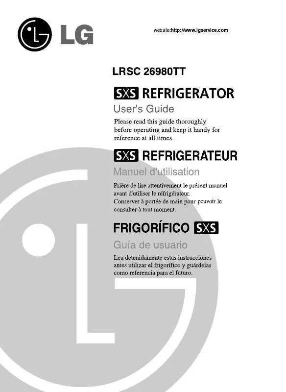 Mode d'emploi LG LRSC26980