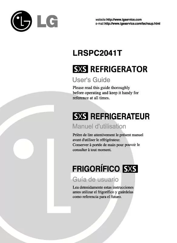 Mode d'emploi LG LRSPC2041SW