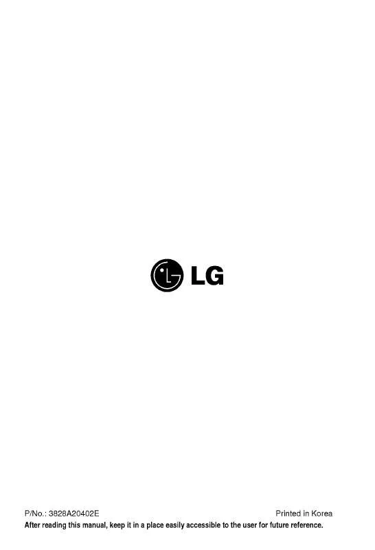 Mode d'emploi LG LS-C186TLA0
