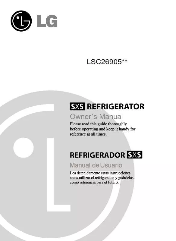 Mode d'emploi LG LSC26905SB