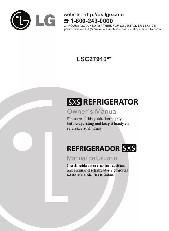 Mode d'emploi LG LSC27910TT