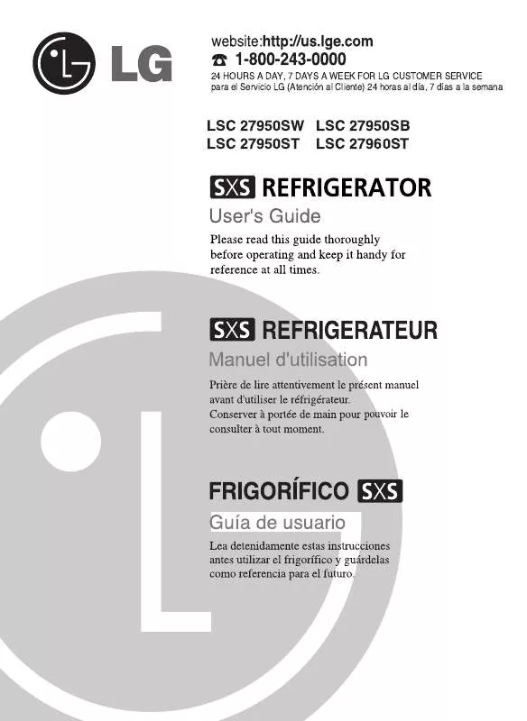 Mode d'emploi LG LSC27950