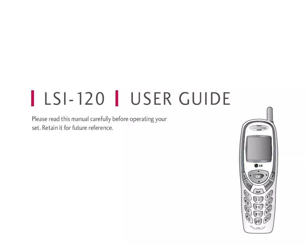 Mode d'emploi LG LSI-120R