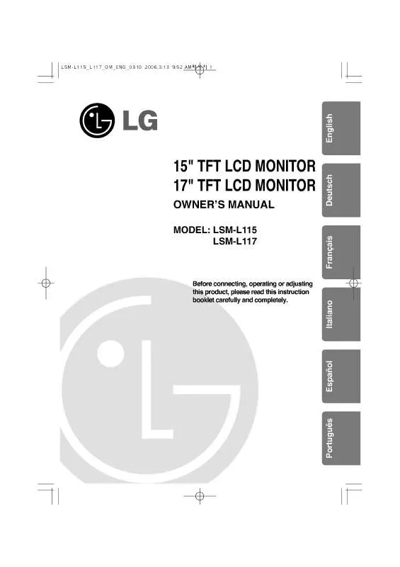 Mode d'emploi LG LSM-L117