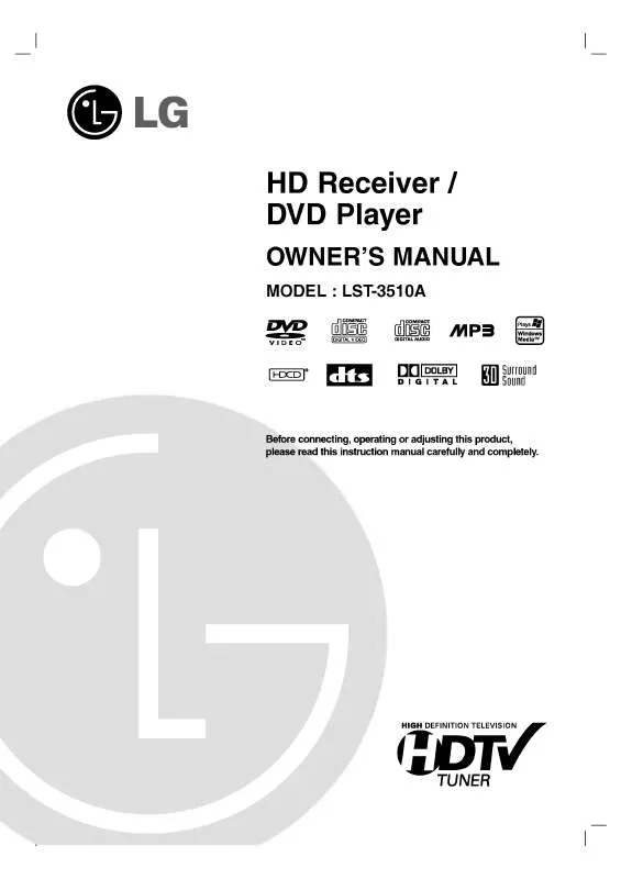 Mode d'emploi LG LST-3510A