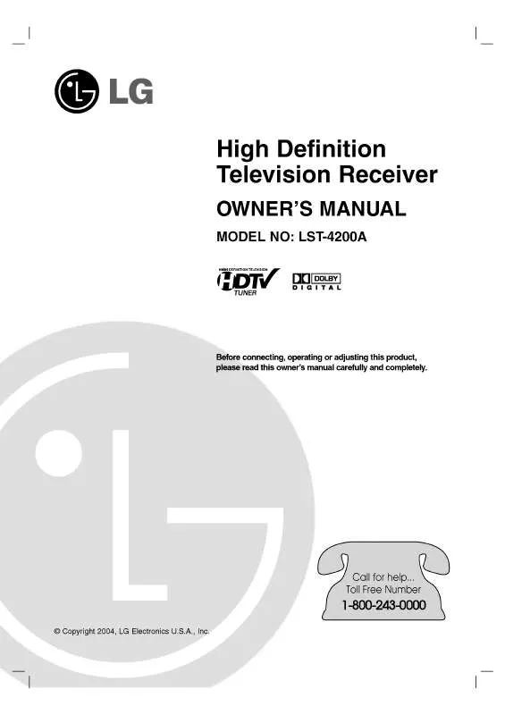 Mode d'emploi LG LST-4200A