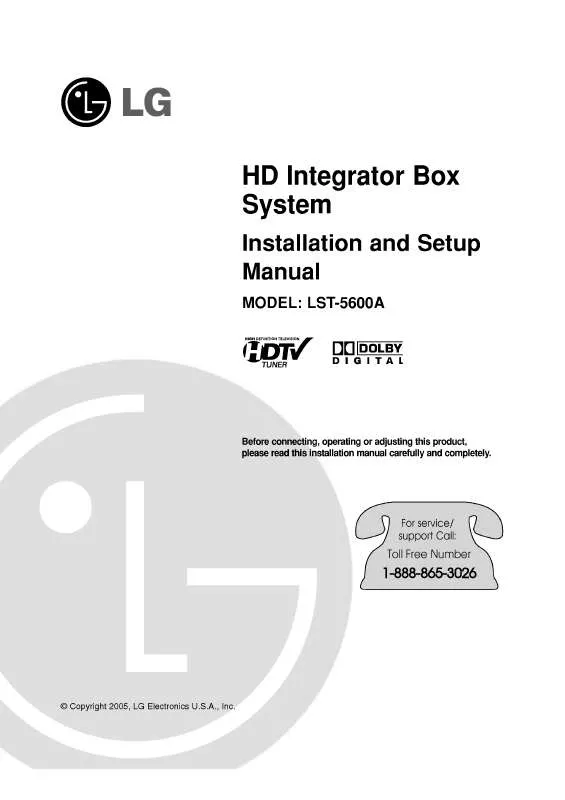 Mode d'emploi LG LST-5600A