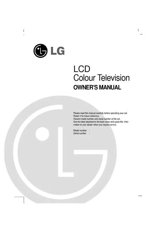 Mode d'emploi LG LT-15A15