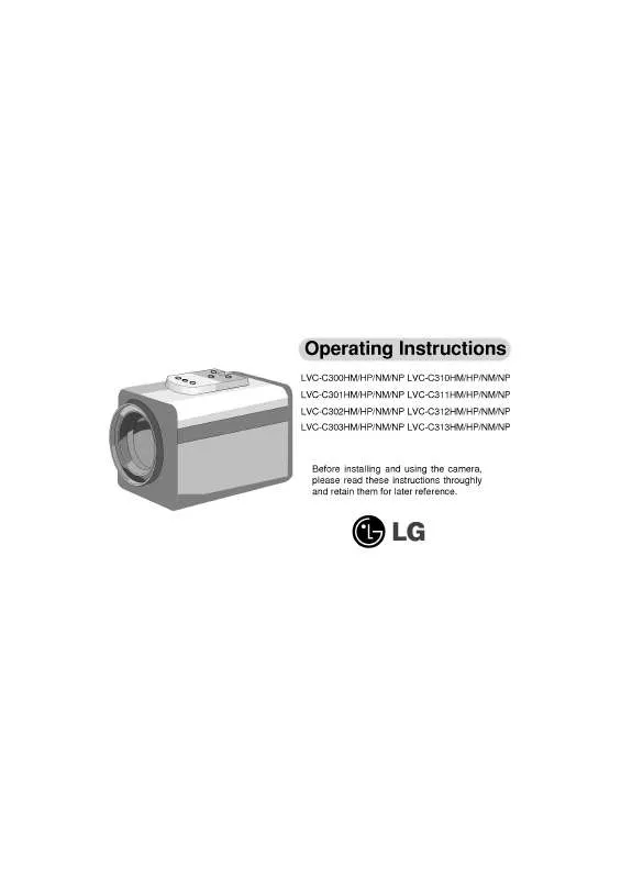 Mode d'emploi LG LVC-C313HP