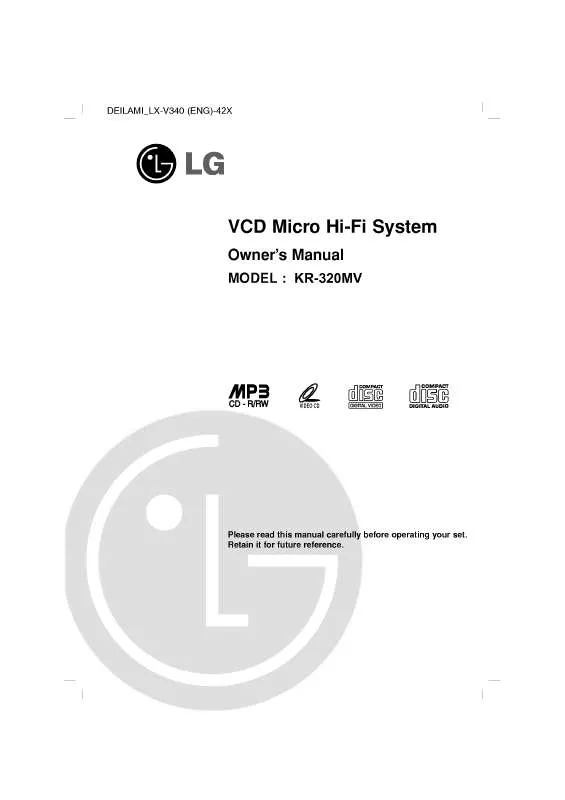 Mode d'emploi LG LX-V340A