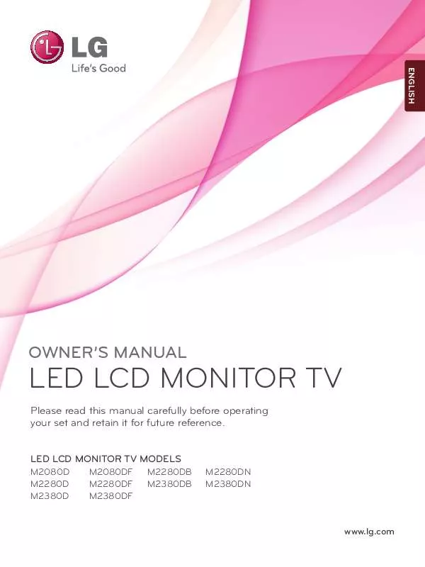 Mode d'emploi LG M2080D-PC