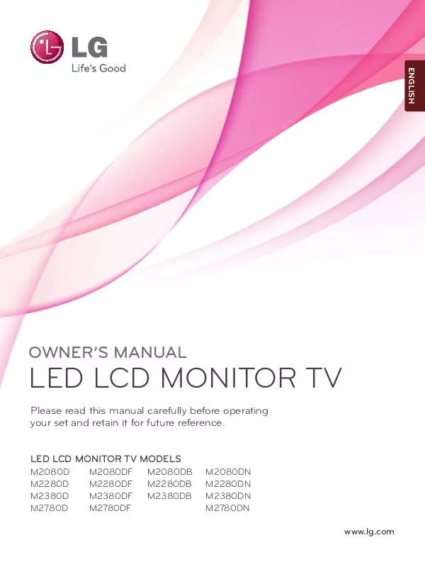 Mode d'emploi LG M2380DB-PC