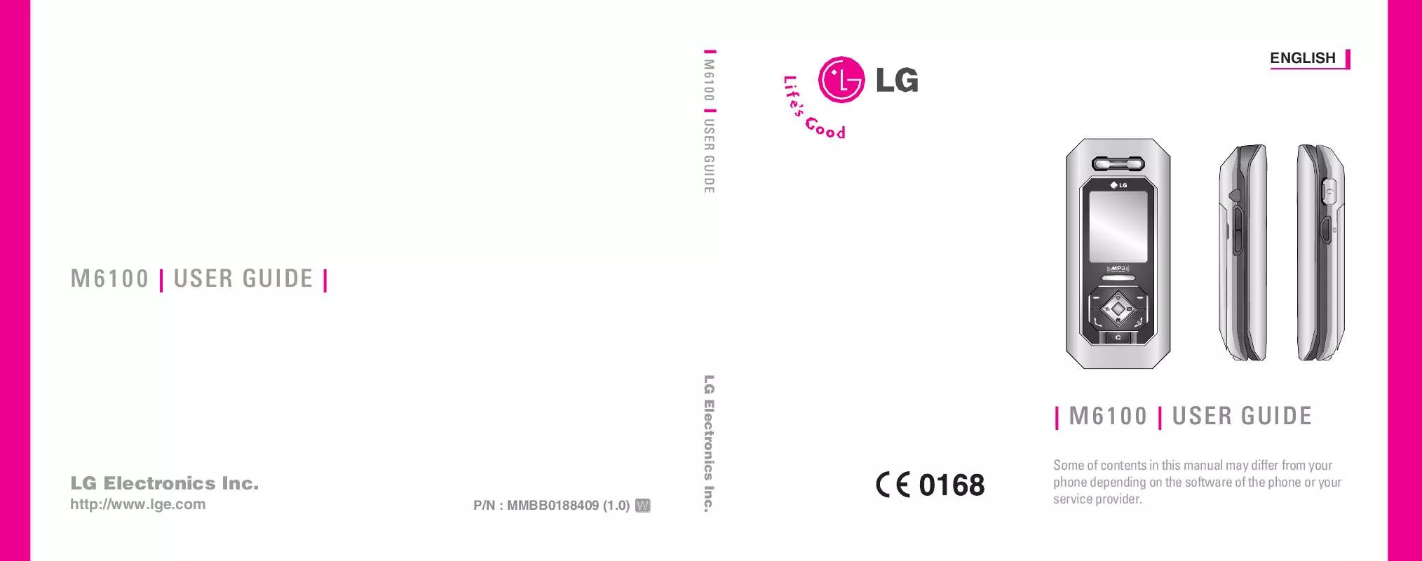 Mode d'emploi LG M6100