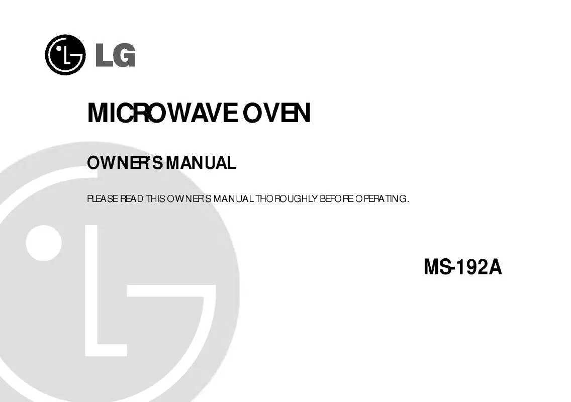 Mode d'emploi LG MA-1101WRV