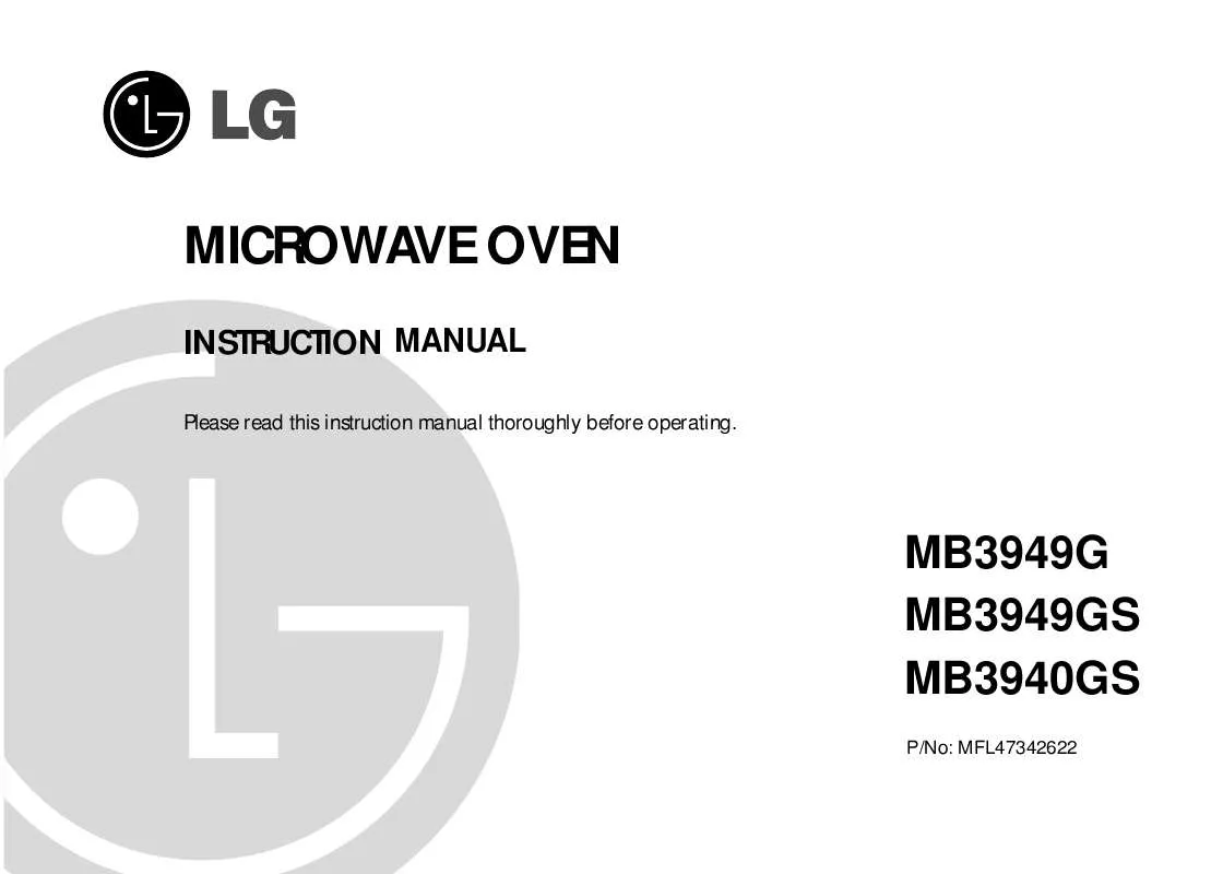 Mode d'emploi LG MB-3949-GS