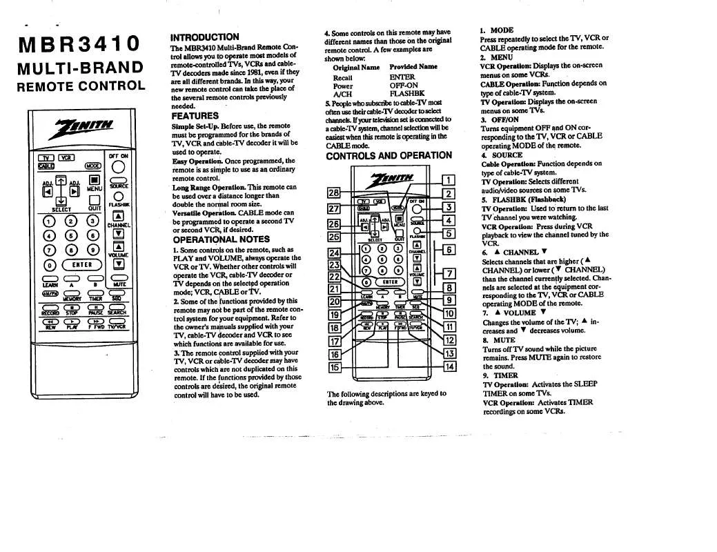 Mode d'emploi LG MBR3410