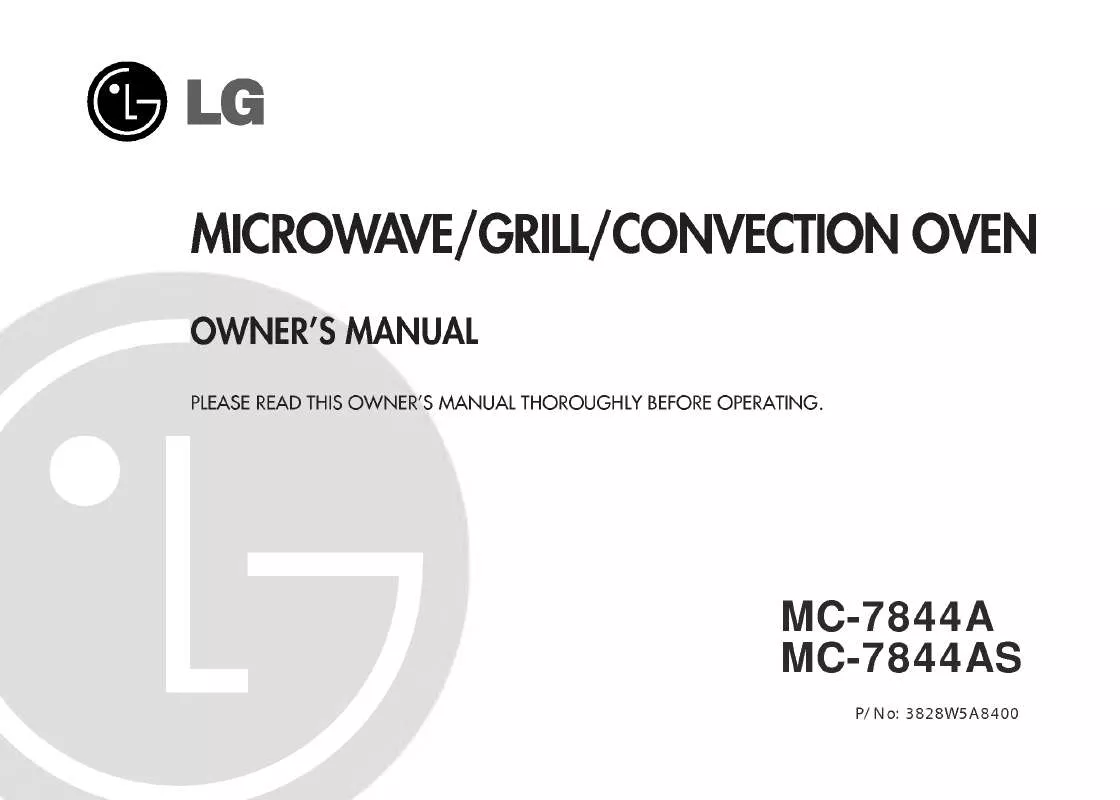 Mode d'emploi LG MC-7844A