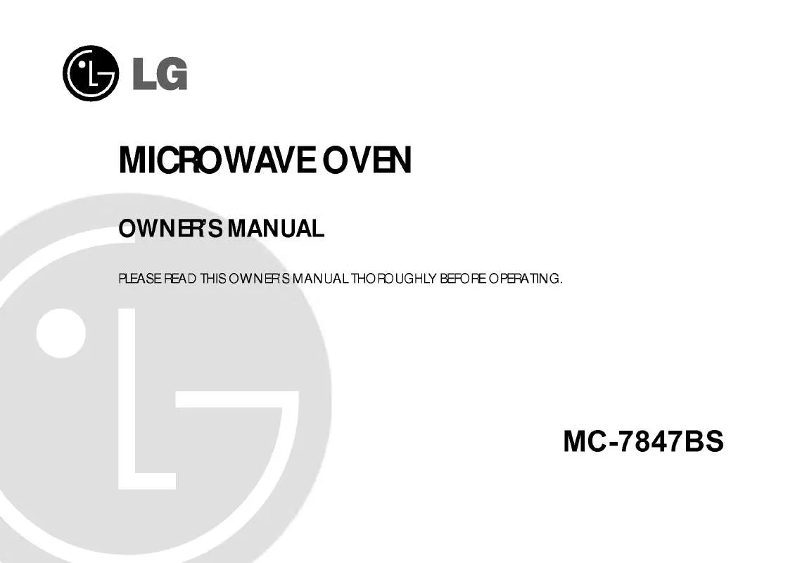 Mode d'emploi LG MC-7847BS