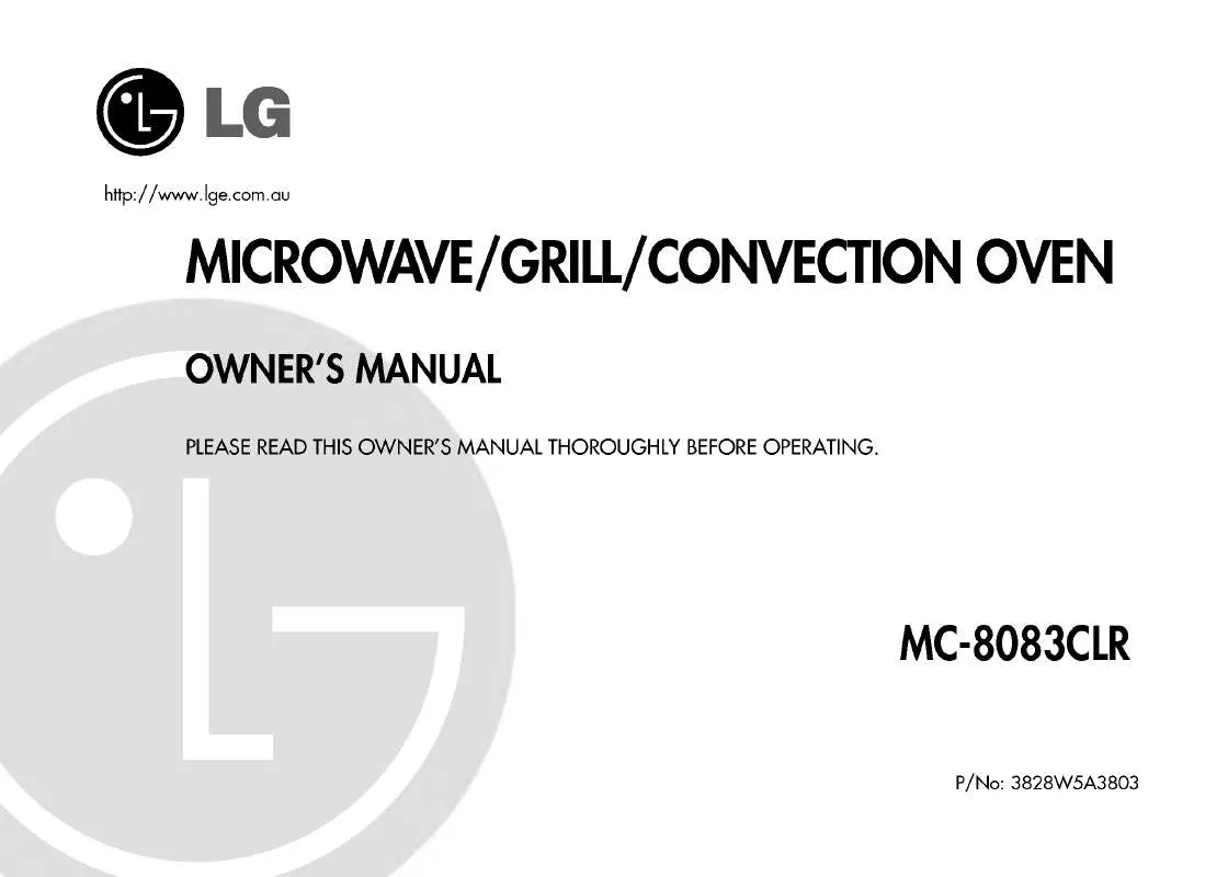 Mode d'emploi LG MC-8083CLR