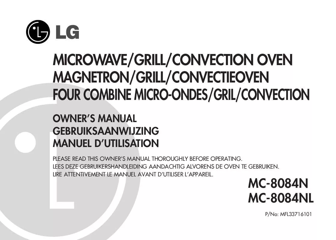 Mode d'emploi LG MC-8084-NL