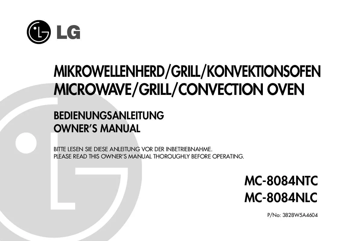 Mode d'emploi LG MC-8084-NTC