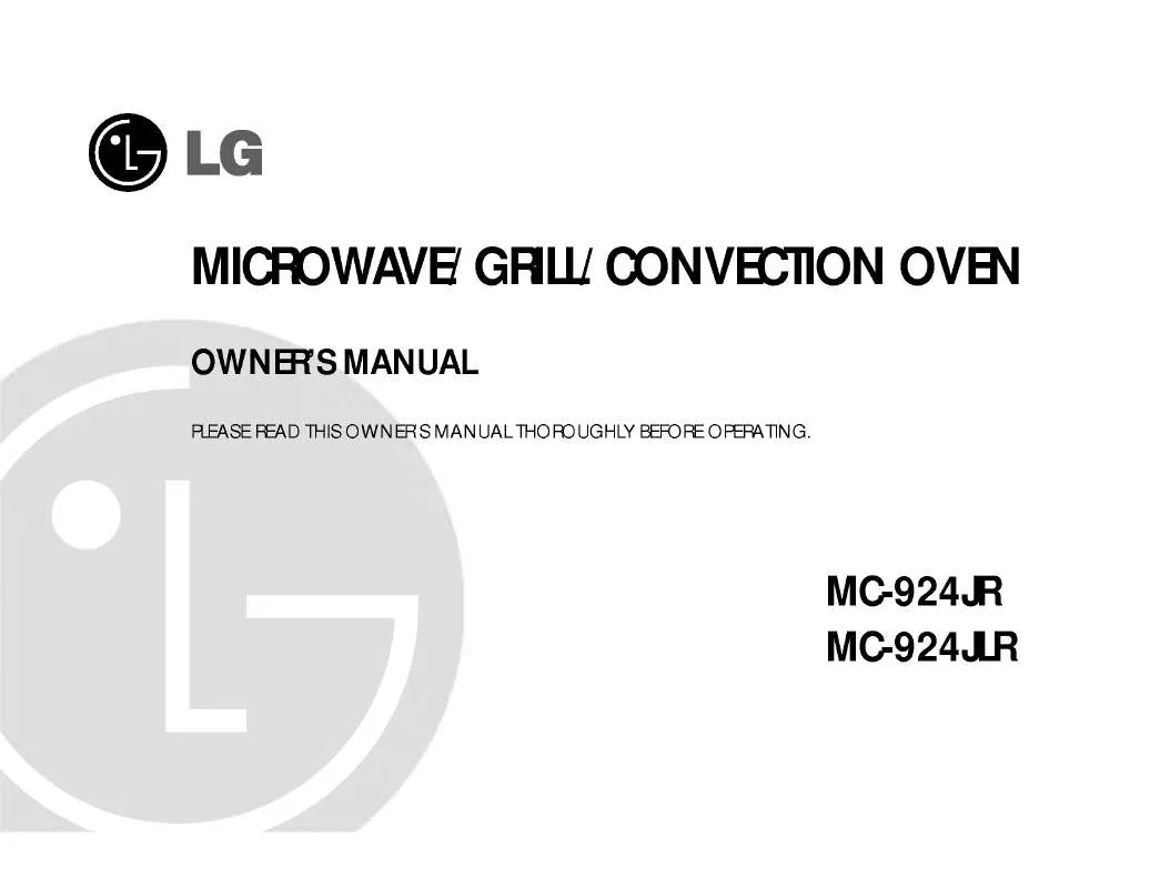 Mode d'emploi LG MC-924JR