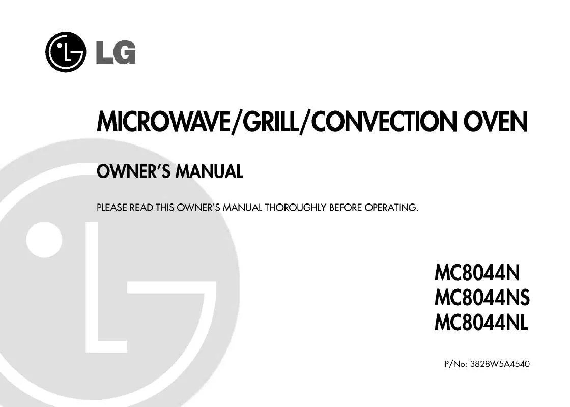 Mode d'emploi LG MC-8044NL